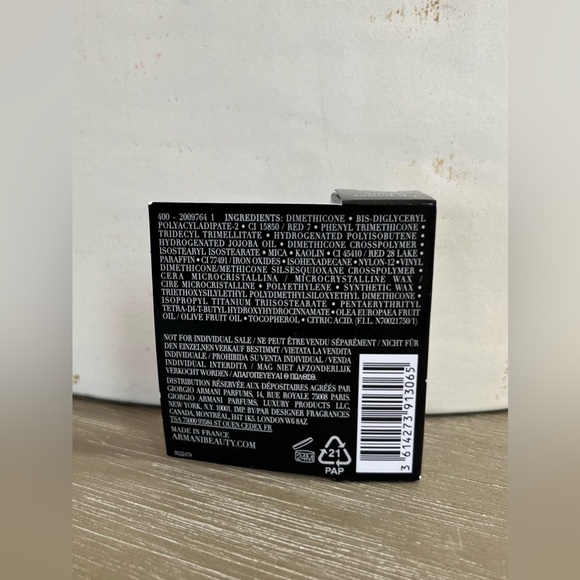 Giorgio Armani Beauty Lip Power Matte Lipstick Matte 111 Nude Pink & 400 Red - Picture 8 of 12